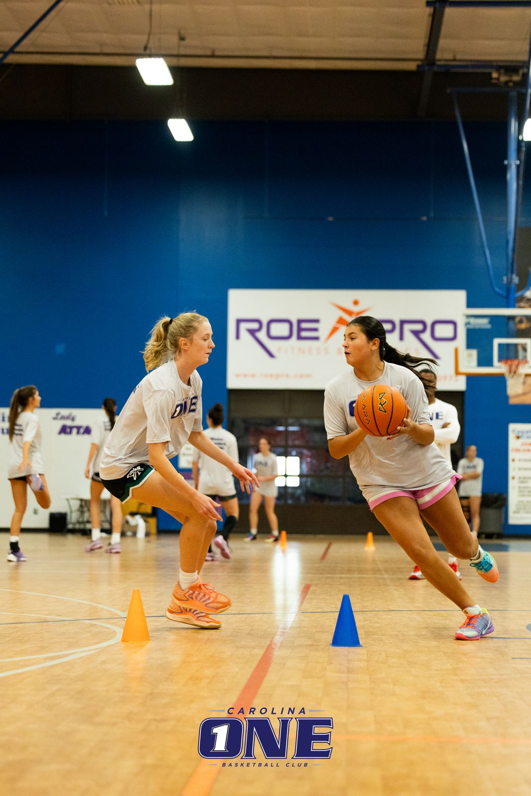 Carolina One Basketball athletes competing